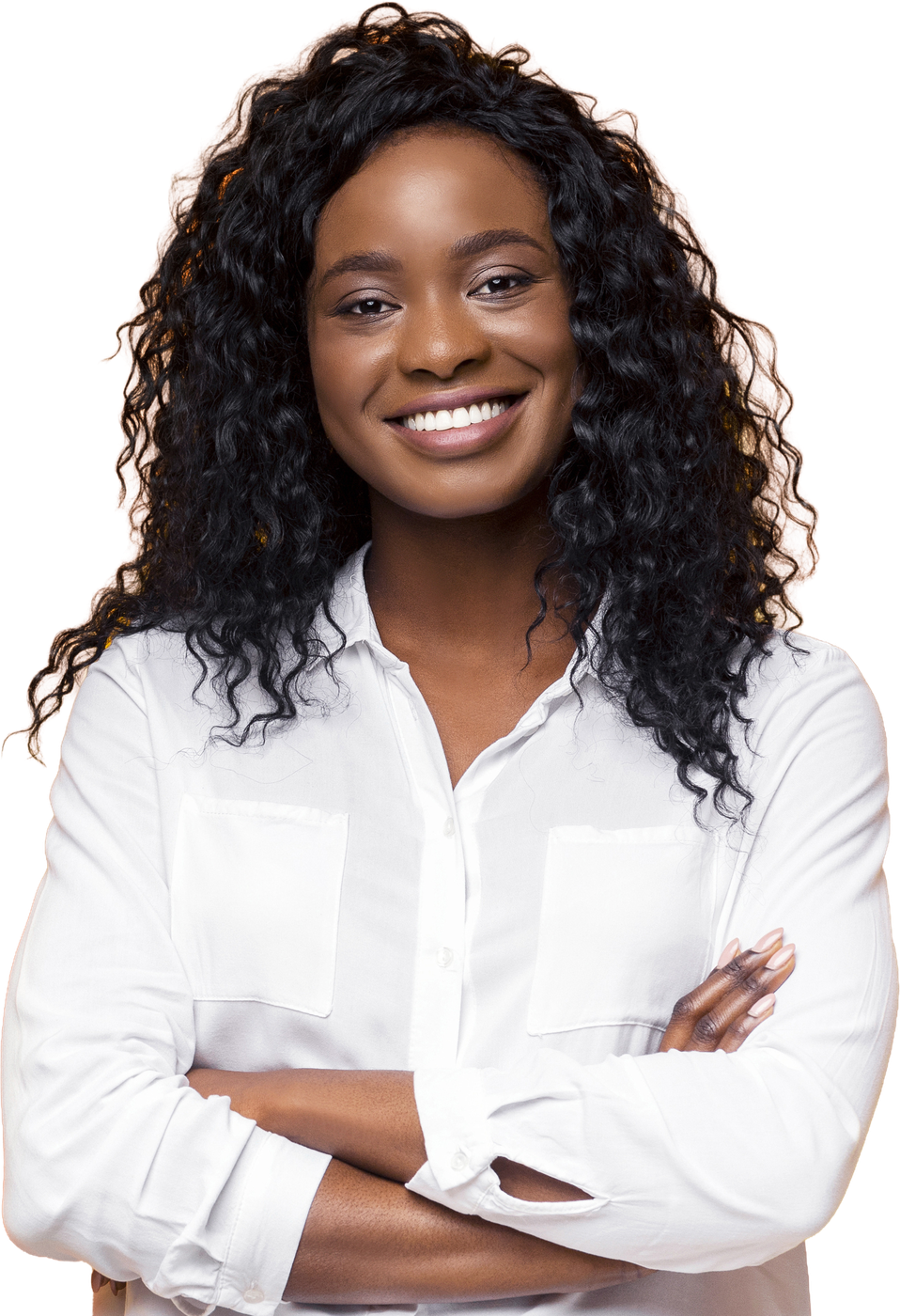 A confident VP of Marketing with SlateCX buyer signals around her